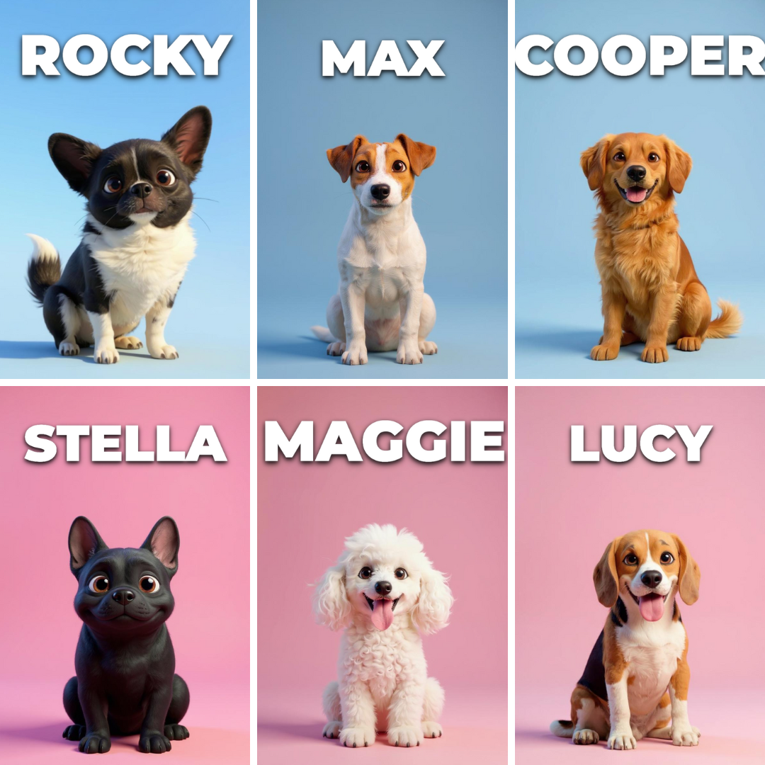 Custom Cartoon Dog Portrait