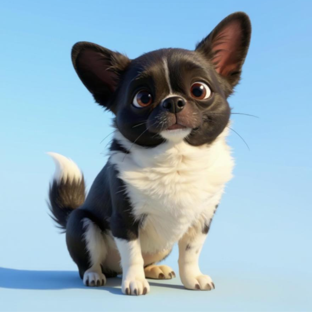 Custom Cartoon Dog Portrait